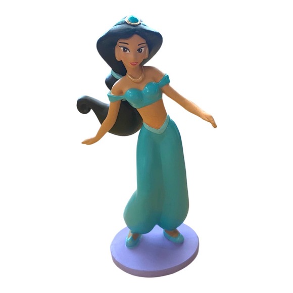Aladdin Disney Princess Jasmine Doll Figurine Canvas Poster Book Jewelry Toy Set - Picture 2 of 10